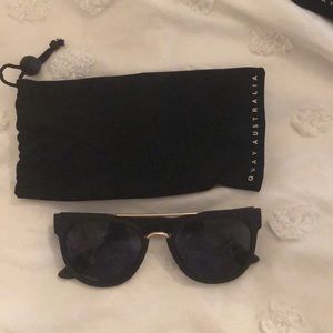 QUAY matte black sunglasses